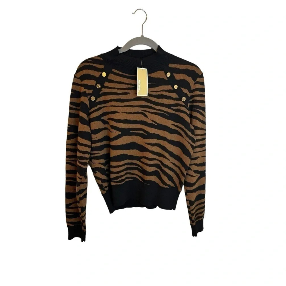 MICHAEL Michael Kors Women’s M Long Sleeve Top - Picture 3 of 12